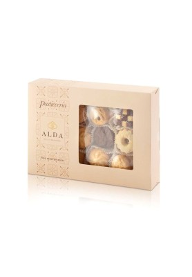 Scatola Pasticceria Assortita gr 175 - Confezione Vassoio - Linea Alda Dolci Tradizioni