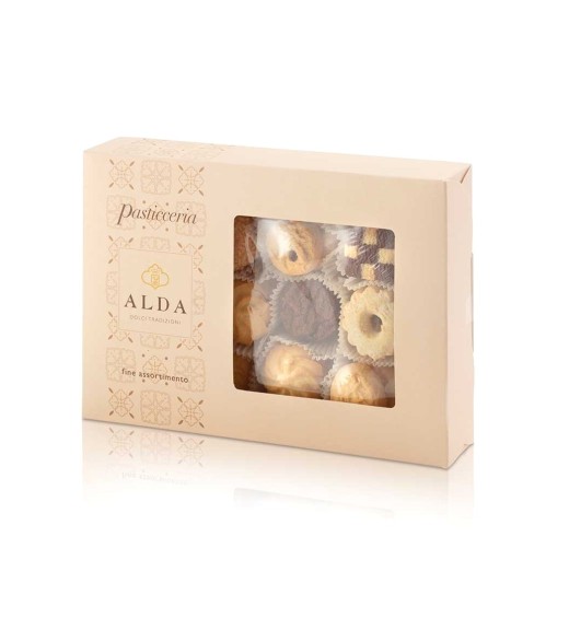 Scatola Pasticceria Assortita gr 360 - Confezione Vassoio - Linea Alda Dolci Tradizioni