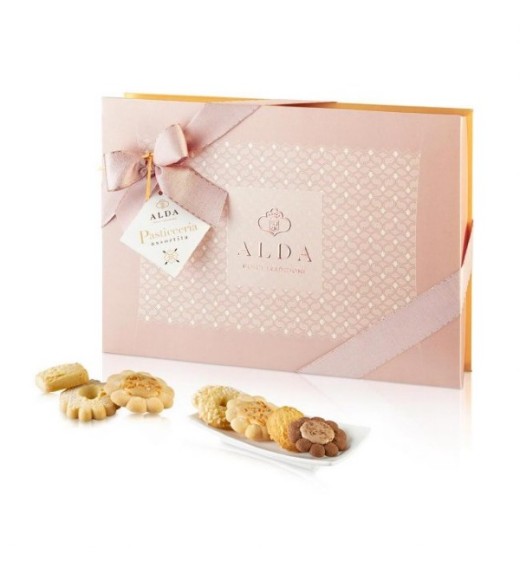 Scatola Pasticceria Assortita gr 480 - Confezione Trapezio Prestige - Linea Alda Dolci Tradizioni