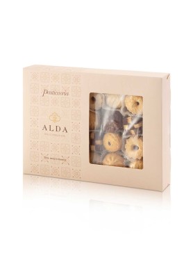 Scatola Pasticceria Assortita gr 620 - Confezione Vassoio - Linea Alda Dolci Tradizioni
