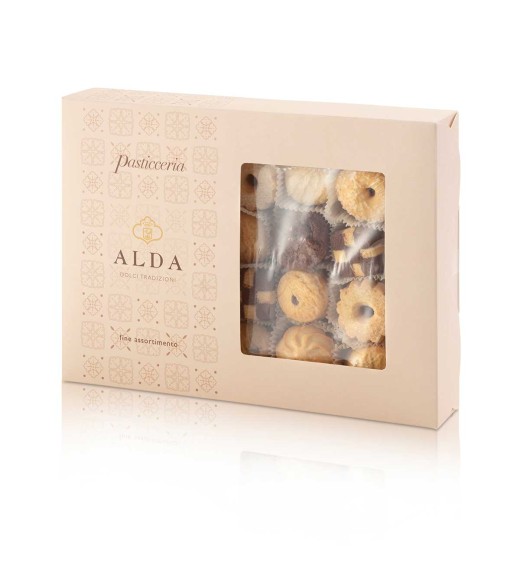 Scatola Pasticceria Assortita gr 620 - Confezione Vassoio - Linea Alda Dolci Tradizioni