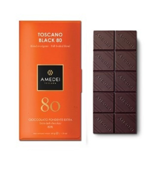 Tavoletta Toscano Black Fondente 80% - Amedei