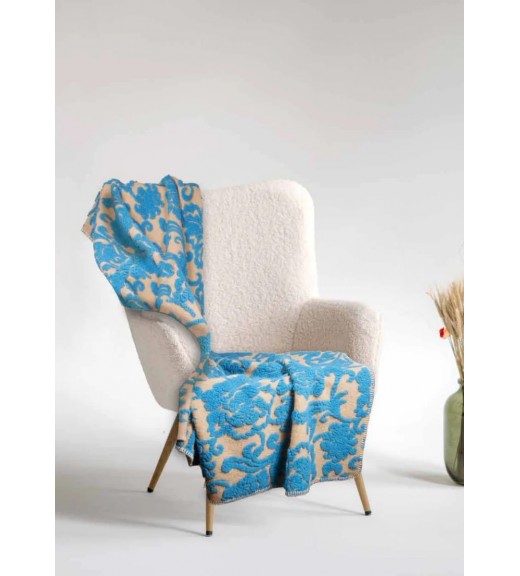Plaid in Lana Cotta - Linea Broccato Veneziano - Appodia Lana Italiana
