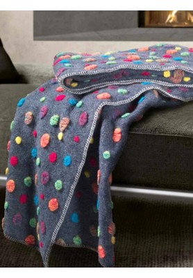 Plaid in Lana Cotta - Linea Pois - Appodia Lana Italiana