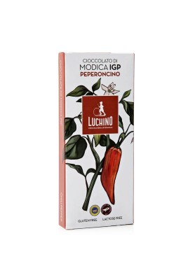 Tavoletta Cioccolato di Modica IGP Peperoncino 100gr - Luchino Cioccolateria Artigianale
