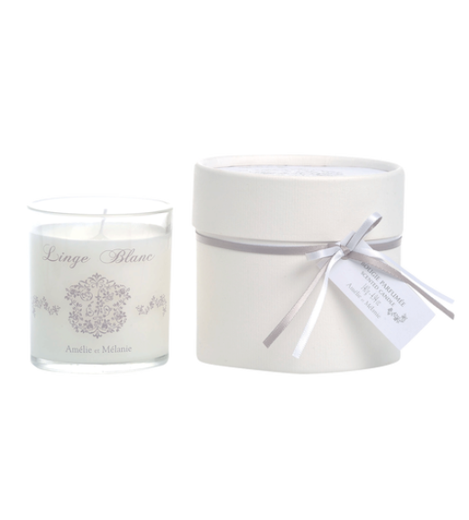 Candela Profumata Amelie et Melanie - Fragranza Linge Blanc