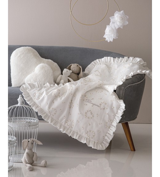 Copertina Baby Celeste - Cipria - Blumarine Baby