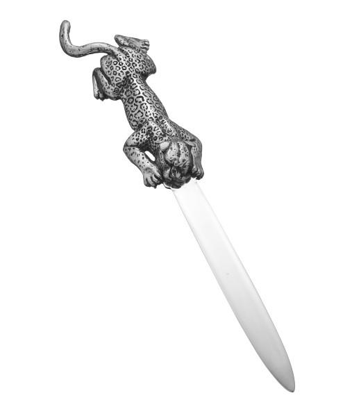 Tagliacarte in Bronzobianco - Collezione Leopardo - Giovanni Raspini