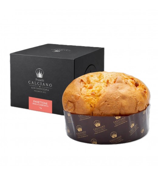Panettone Artigianale Pesca e Albicocca 1kg - Pasticceria Calciano Panettone Artigianale Pesca e Albicocca 1kg - Pasticceria Calciano