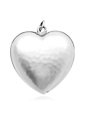 Charm Cuore Martellato Grande - Collezione Charms Angeli e Cuori - Giovanni Raspini