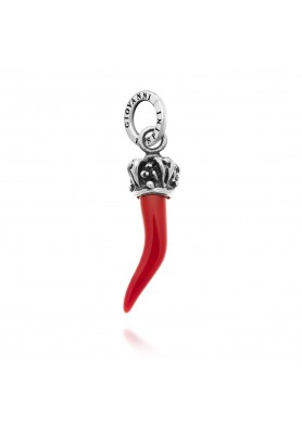 Charm Corno Rosso Corona - Collezione Amuleti - Giovanni Raspini