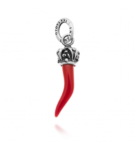 Charm Corno Rosso Corona - Collezione Amuleti - Giovanni Raspini