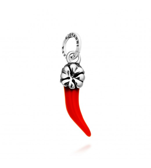 Charm Corno Rosso Quadrifoglio - Collezione Amuleti - Giovanni Raspini