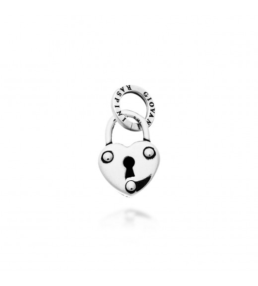 Charm Lucchetto Cuore - Collezione Cuori e Angeli - Giovanni Raspini