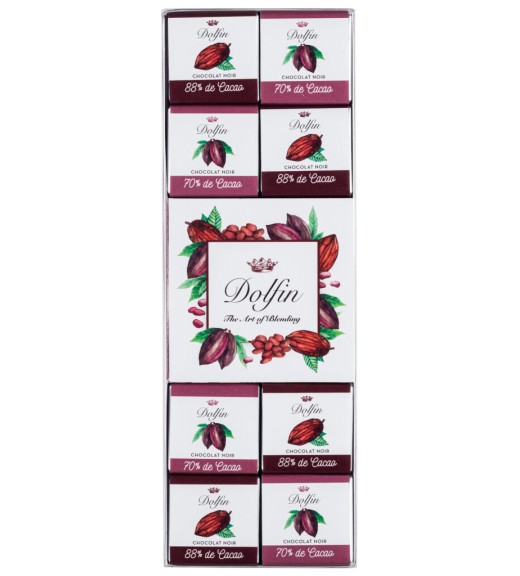 Cofanetto "Ebene" 24 Napolitains Fondenti - Dolfin Chocolat