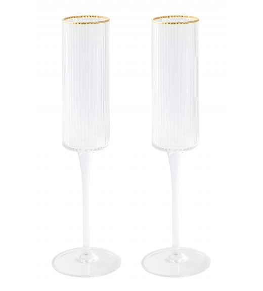 Bicchiere Gold Flute S/2 - Easy Life