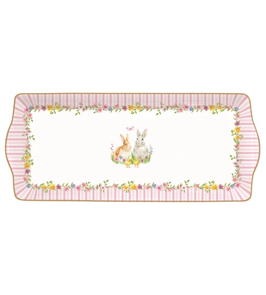 Vassoio in porcellana 35x15 - Collezione Happy Easter - Easy Life