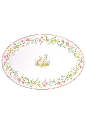Vassoio Ovale  in porcellana 35x23 - Collezione Happy Easter - Easy Life