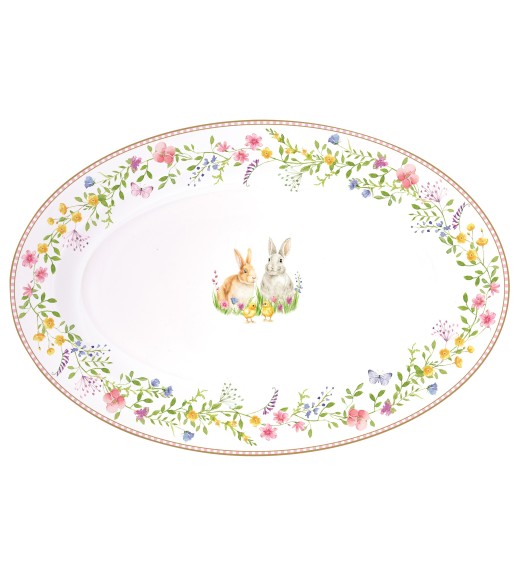 Vassoio Ovale  in porcellana 35x23 - Collezione Happy Easter - Easy Life