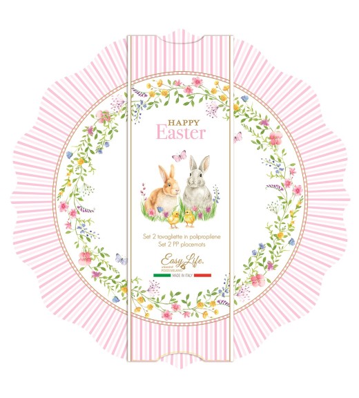 Set 2 Tovagliette tonde - Collezione Happy Easter - Easy Life