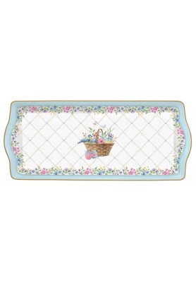 Vassoio in porcellana 35x15 - Collezione Spring Bloom - Easy Life