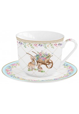 Tazza Colazione con piattino - Collezione Spring Bloom - Easy Life