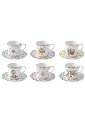 Tazzine Caffè Set/6 - Collezione Spring Bloom - Easy Life