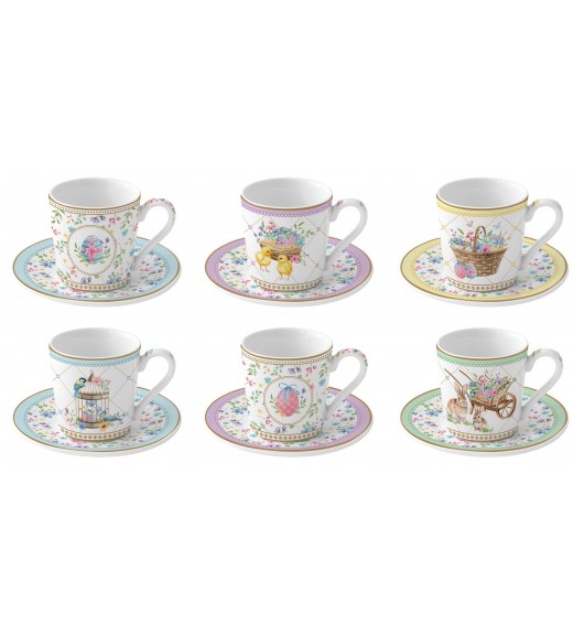Tazzine Caffè Set/6 - Collezione Spring Bloom - Easy Life