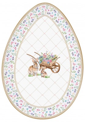 Vassoio Ovale in porcellana 30x21 - Collezione Spring Bloom - Easy Life