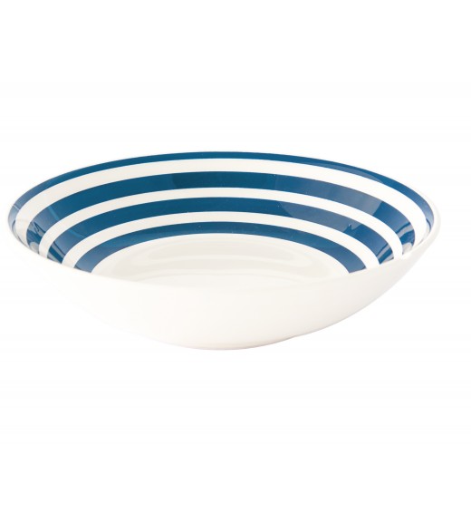 Piatto Fondo in Ceramica Diametro 22 cm S/6 - Color mix Blue - Easy Life