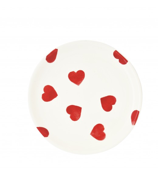 Piatto Dessert in Ceramica Diametro 20 cm S/6 - Color mix red - Easy Life