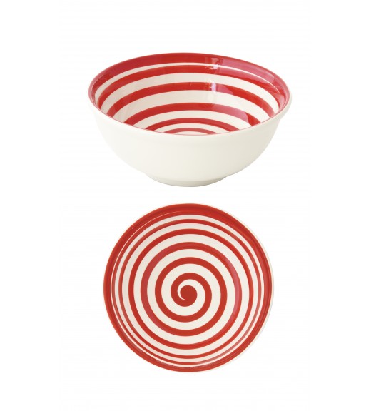 Insalatiera in Ceramica Diametro 27 - Color mix red - Easy Life