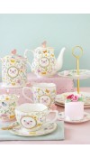 Alzata due piani in porcellana - Collezione Dancing Butterflies - Easy Life