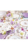 Piatto Aperitivo in porcellana Diametro 25 - Collezione Spring Bloom - Easy Life