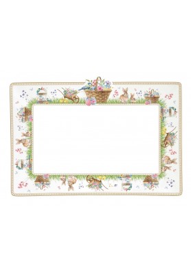 Vassoio in porcellana 35x24 - Collezione Spring Bloom - Easy Life
