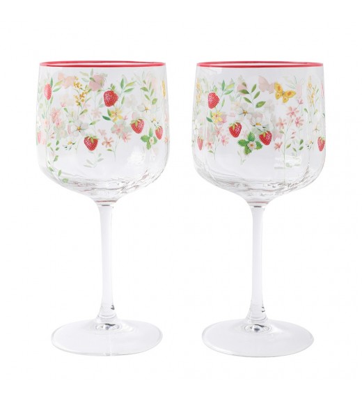 Bicchiere Vino Jardin des Fraises Set/2 - Easy Life