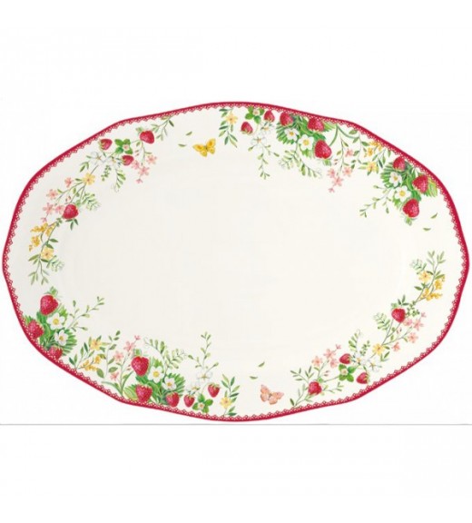 Piatto da Portata Jardin Des Fraises 36x25 cm - Easy Life