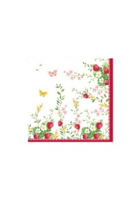 Confezione Tovaglioli di carta Jardin des Fraises 20pz - Easy Life
