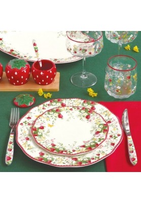 Servizio Piatti 18 Pezzi Collezione Jardin Des Fraises - Easy Life