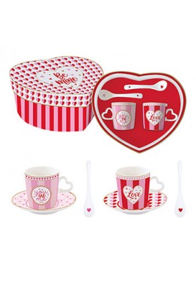 Tazzine Caffè Collezione Cuoricini S/2 - Easy Life