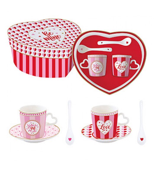 Tazzine Caffè Collezione Cuoricini S/2 - Easy Life