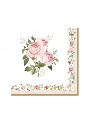 Confezione Tovaglioli di carta Chant des Roses 20pz - Easy Life
