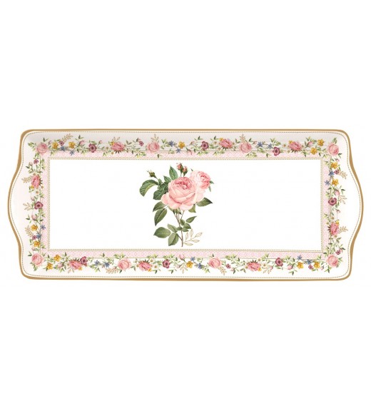 Vassoio rettangolare Chant des Roses 35x15cm - Easy Life