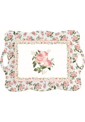 Vassoio c/manici Chant des Roses 53x38cm - Easy Life