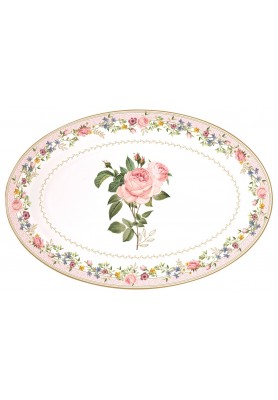 Piatto da portata ovale Chant des Roses 35x23cm - Easy Life