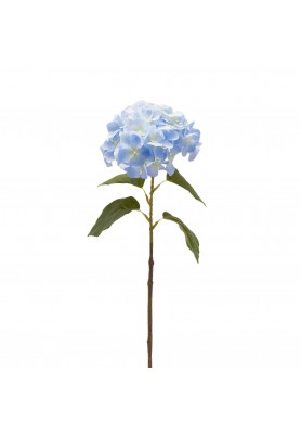 Ramo di Ortensia con Foglie azzurro H 70 cm - EDG 