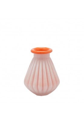 Vaso Righe con bordo in vetro Coral H20cm - EDG
