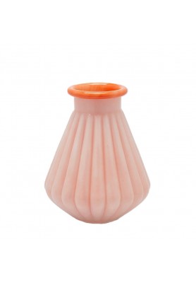 Vaso Righe con bordo in vetro Coral H28cm - EDG