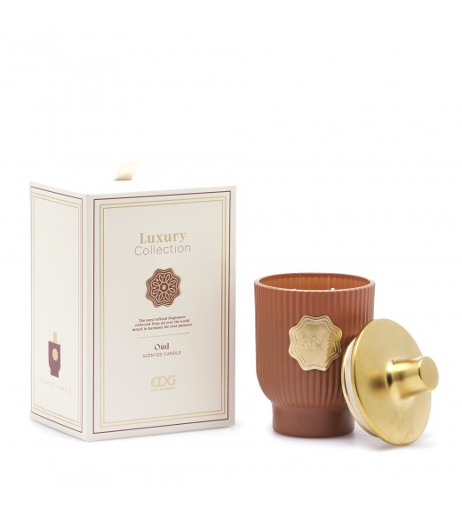Candela Luxury Collection H 16 cm - Fragranza Oud - EDG