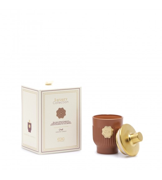 Candela Luxury Collection H 12 cm - Fragranza Oud - EDG
